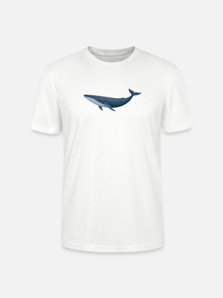 Blauwal Wal - Stanley/Stella Unisex Bio-T-Shirt CRAFTER - Weiß