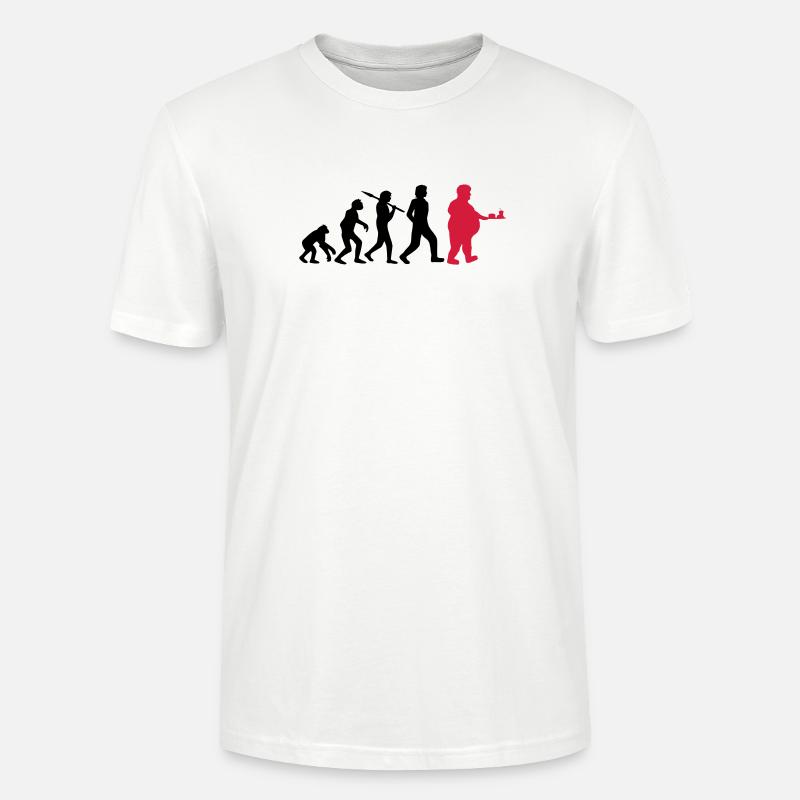 Évolution de la restauration rapide - T-shirt bio CRAFTER Stanley Stella Unisexe - blanc
