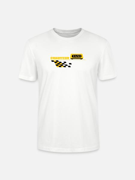 Taxi driver - Stanley/Stella CRAFTER Unisex Organic T-Shirt - white