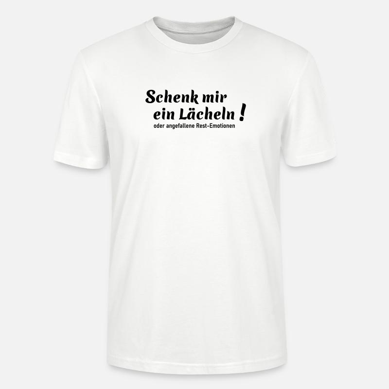 Schenk mir ein Lächeln - Stanley/Stella Unisex Bio-T-Shirt CRAFTER - Weiß