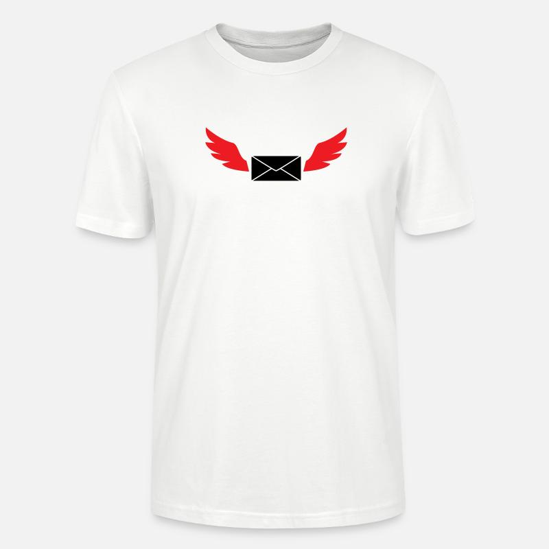 Express Mail Envelope Winged Post - Stanley/Stella CRAFTER Unisex Organic T-Shirt - white