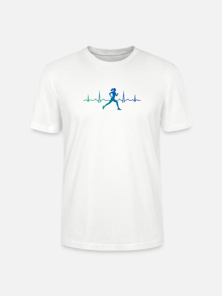 Geschenkidee für eine Running mit Running - Stanley/Stella Unisex Bio-T-Shirt CRAFTER - Weiß