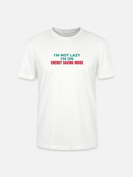 Energiesparmodus nicht faul - Stanley/Stella Unisex Bio-T-Shirt CRAFTER - Weiß