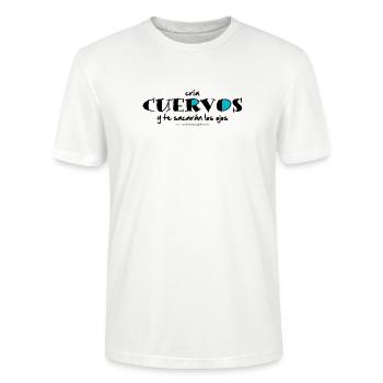 Cria cuervos - Stanley/Stella Unisex Bio-T-Shirt CRAFTER - Weiß - Vorne - Alina (178cm) & Michal (187cm)