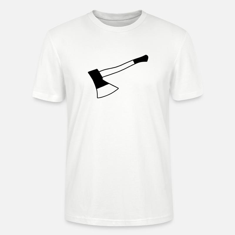 Küchenbeil Beil - Stanley/Stella Unisex Bio-T-Shirt CRAFTER - Weiß