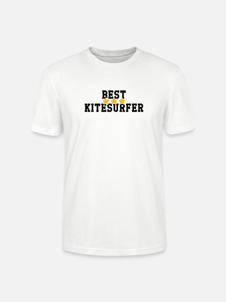 Kiteboarding Kitesurfing Kitesurf Kitesurfer - Stanley/Stella CRAFTER Unisex Organic T-Shirt - white