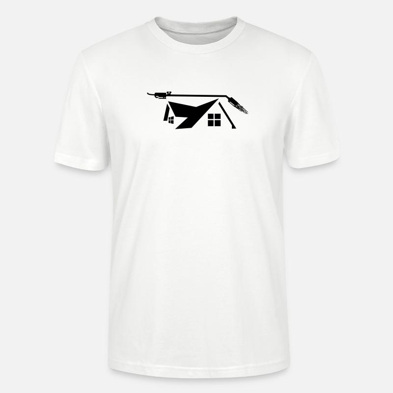 Brûleur à gaz couvreur de maison - T-shirt bio CRAFTER Stanley Stella Unisexe - blanc
