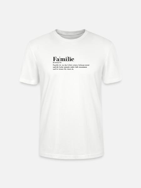 Familie Definition - Stanley/Stella Unisex Bio-T-Shirt CRAFTER - Weiß