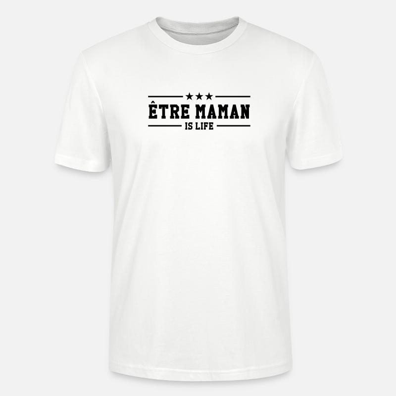 Mutter zu sein ist Leben - Stanley/Stella Unisex Bio-T-Shirt CRAFTER - Weiß