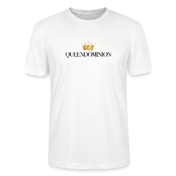 Goldene Krone Auf Schwarz - Stanley/Stella Unisex Bio-T-Shirt CRAFTER - Weiß - Vorne - Alina (178cm) & Michal (187cm)