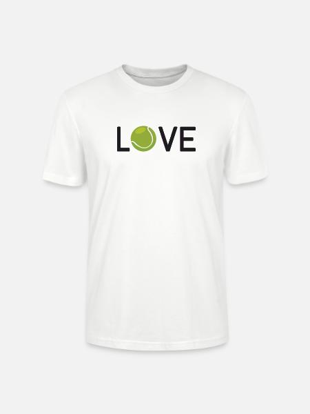 Tennis-Liebhaber - Stanley/Stella Unisex Bio-T-Shirt CRAFTER - Weiß