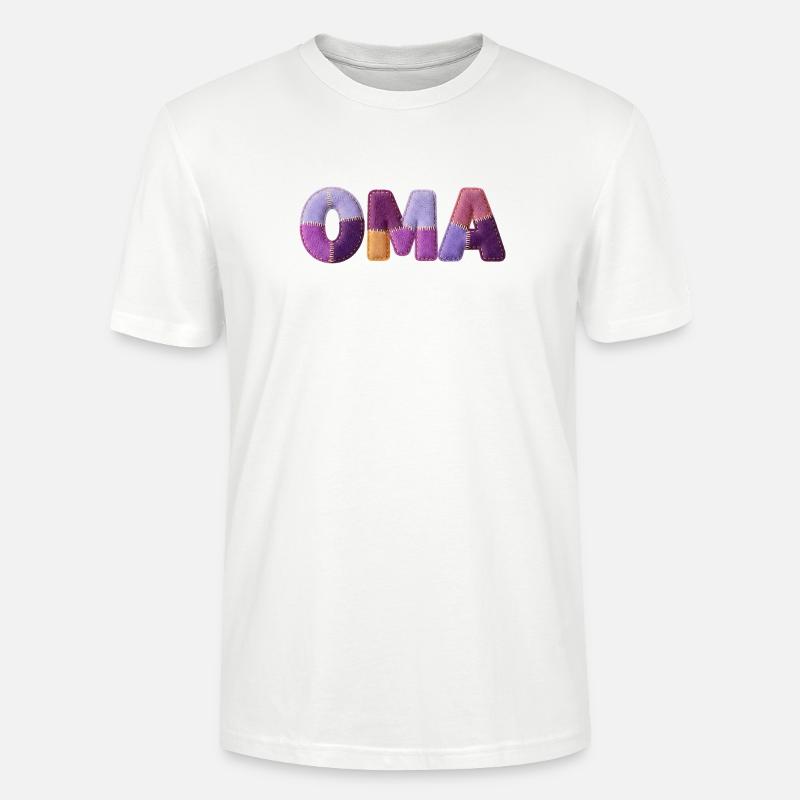 Grand-mère Patchwork Letters : Tendance majeure - T-shirt bio CRAFTER Stanley Stella Unisexe - blanc