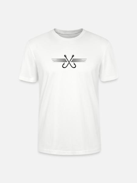 Fish hook icon - Stanley/Stella CRAFTER Unisex Organic T-Shirt - white