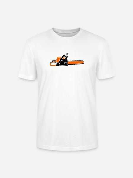 Tronçonneuse Tronçonneuse Bûcheron Bûcheron - T-shirt bio CRAFTER Stanley Stella Unisexe - blanc