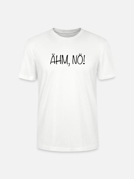 Ähm Nö Spruch - Stanley/Stella Unisex Bio-T-Shirt CRAFTER - Weiß