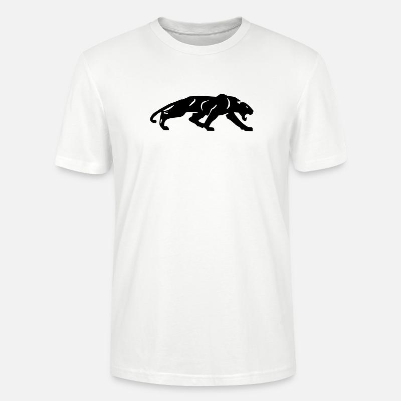 Schwarzer Panther - Stanley/Stella Unisex Bio-T-Shirt CRAFTER - Weiß
