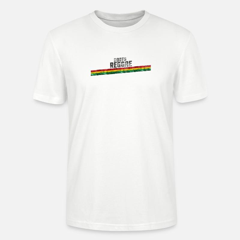 Roots Reggae Farbverlauf Design - Stanley/Stella Unisex Bio-T-Shirt CRAFTER - Weiß