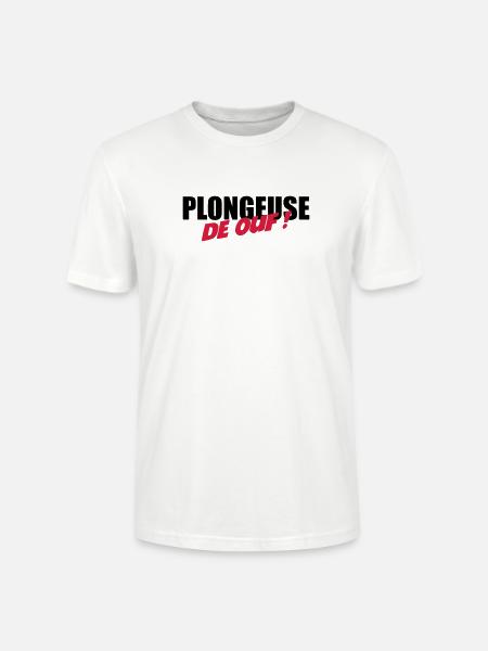 Plongeuse de ouf ! - T-shirt bio CRAFTER Stanley Stella Unisexe - blanc