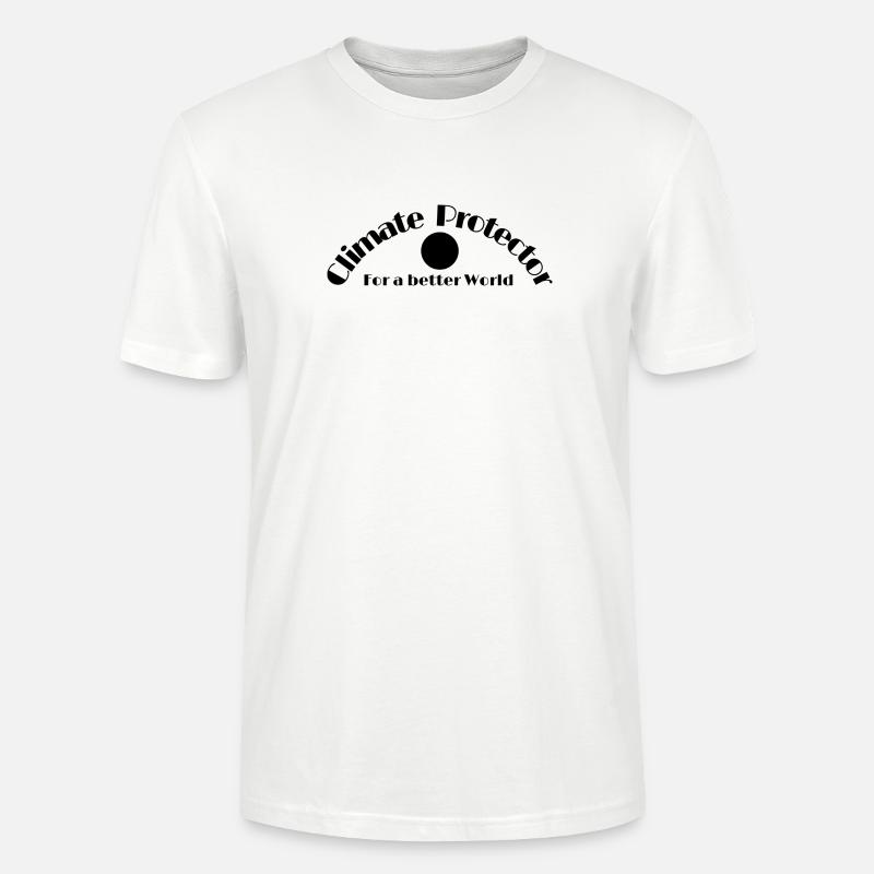 Klimaschutz Statement Climate Protector - Stanley/Stella Unisex Bio-T-Shirt CRAFTER - Weiß