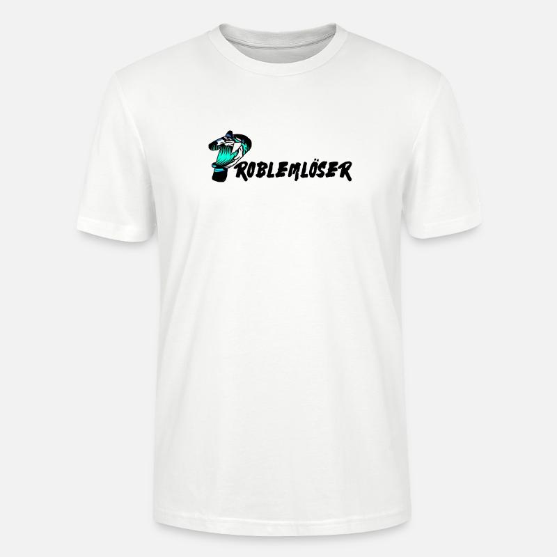 Problem solver text - Stanley/Stella CRAFTER Unisex Organic T-Shirt - white