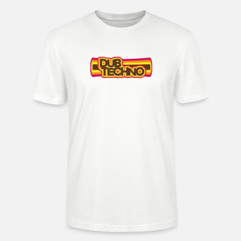 Dub Techno Rétro Psychédélisme - T-shirt bio CRAFTER Stanley Stella Unisexe - blanc