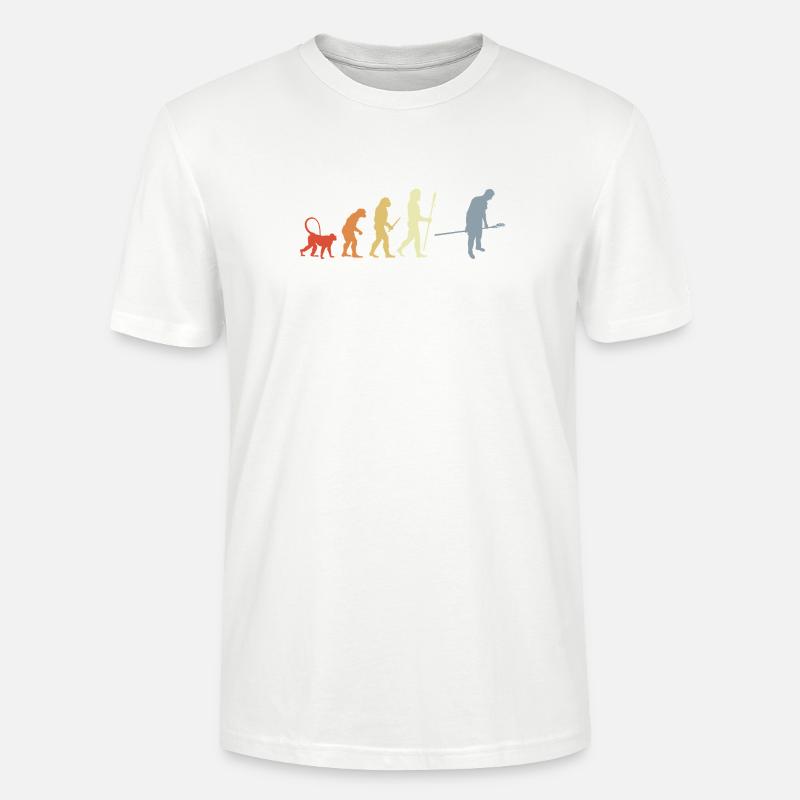 Baker Evolution Retro Look - Stanley/Stella CRAFTER Unisex Organic T-Shirt - white
