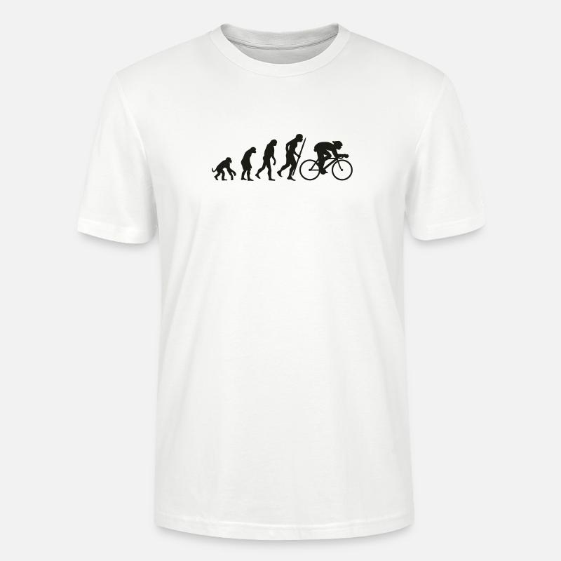 Evolution du cyclisme - T-shirt bio CRAFTER Stanley Stella Unisexe - blanc