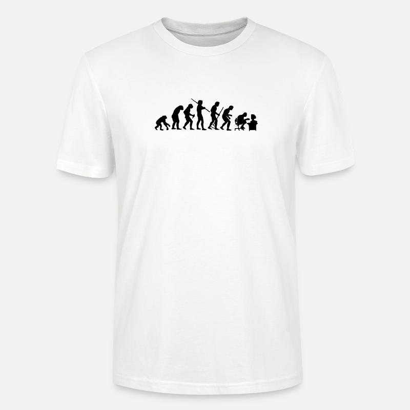 Évolution - T-shirt bio CRAFTER Stanley Stella Unisexe - blanc