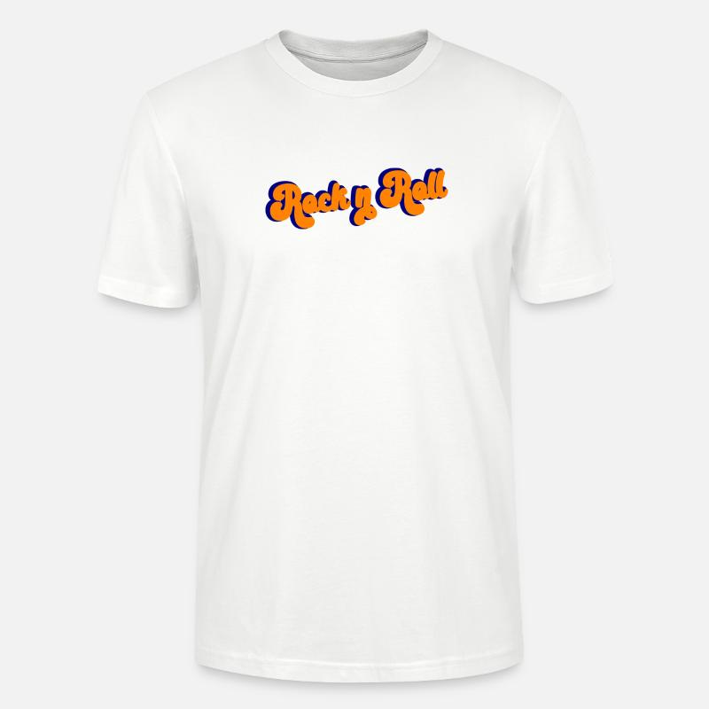 Rock and Roll Design Retro - Stanley/Stella Unisex Bio-T-Shirt CRAFTER - Weiß