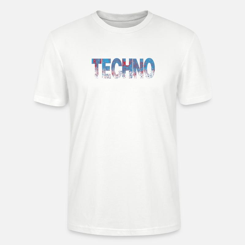 Techno Texte en difficulté Art - T-shirt bio CRAFTER Stanley Stella Unisexe - blanc