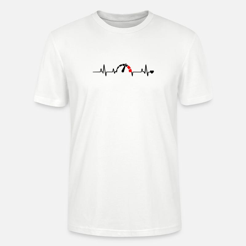 Roter Segmentbogen Logo Muster - Stanley/Stella Unisex Bio-T-Shirt CRAFTER - Weiß