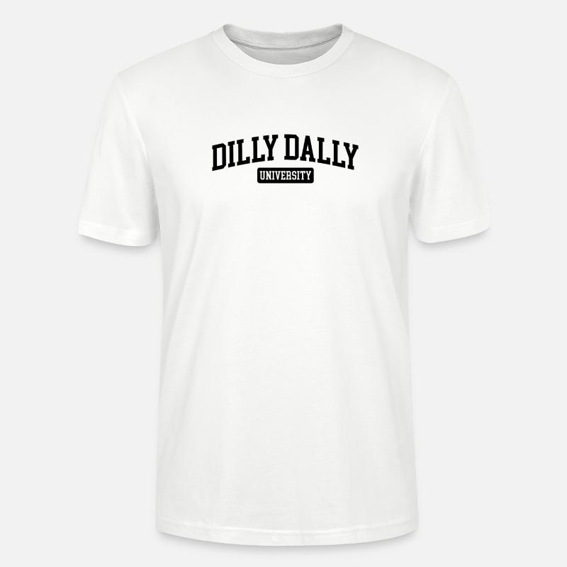 Dilly Dally University Procrastinate Dreschen - Stanley/Stella Unisex Bio-T-Shirt CRAFTER - Weiß