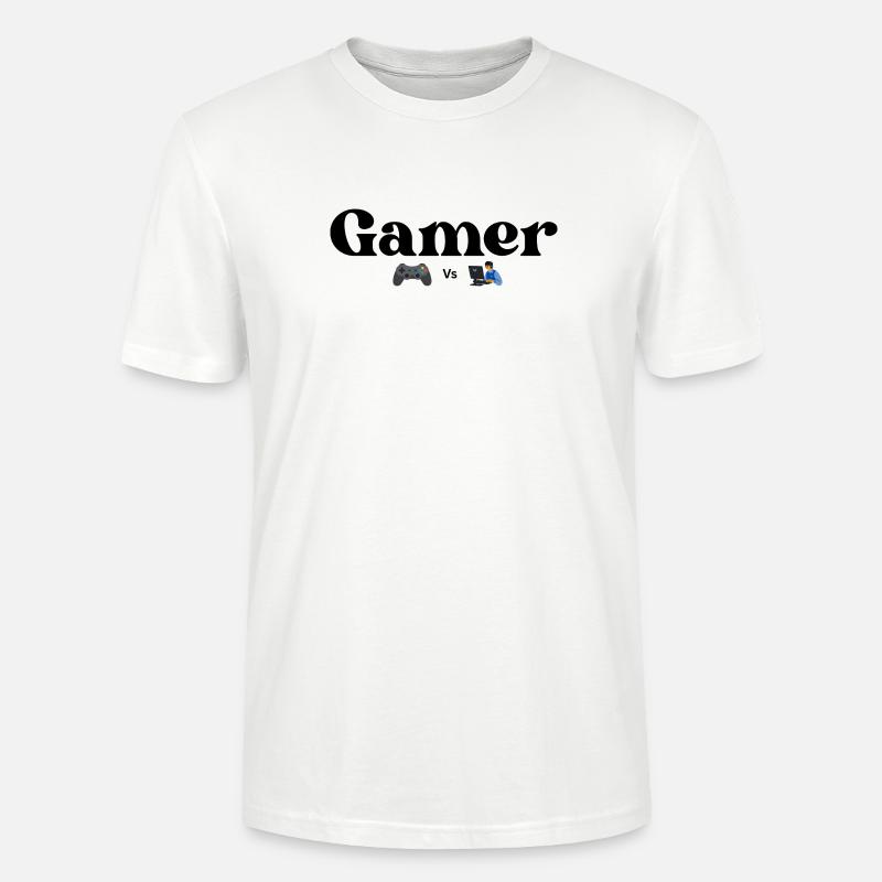 Contrôleur VS PC - T-shirt bio CRAFTER Stanley Stella Unisexe - blanc