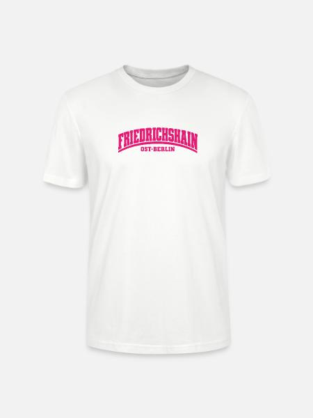 Friedrichshain - Ost-Berlin - Bezirk - Deutschland - Stanley/Stella Unisex Bio-T-Shirt CRAFTER - Weiß