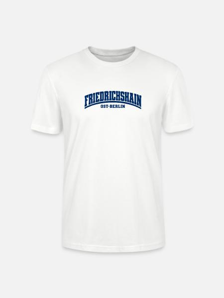 Friedrichshain - Ost-Berlin - Bezirk - Deutschland - Stanley/Stella Unisex Bio-T-Shirt CRAFTER - Weiß