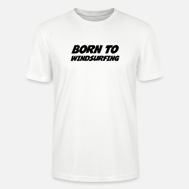 Windsurfen / Windsurfer / Windsurf / Windsurfing - Stanley/Stella Unisex Bio-T-Shirt CRAFTER - Weiß