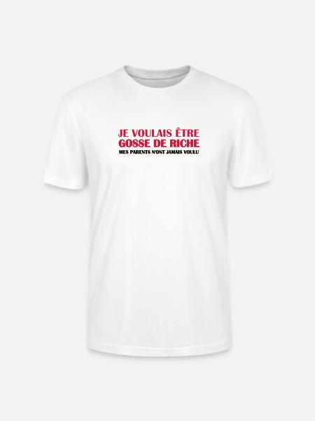 Gosse de riche - T-shirt bio CRAFTER Stanley Stella Unisexe - blanc