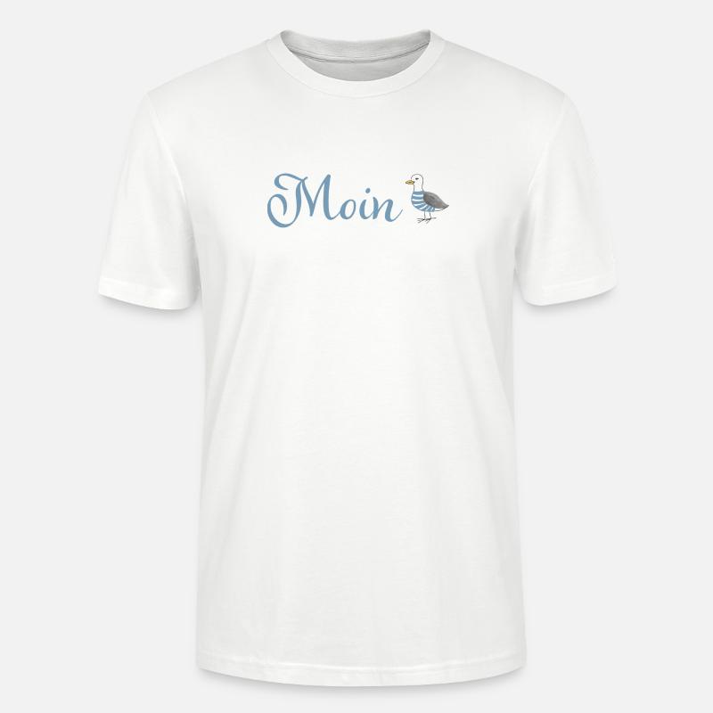 Moin Möwe - Stanley/Stella Unisex Bio-T-Shirt CRAFTER - Weiß