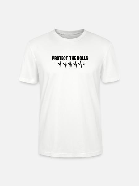 Protect_the_Dolls_herzschlag - Stanley/Stella CRAFTER Unisex Organic T-Shirt - white