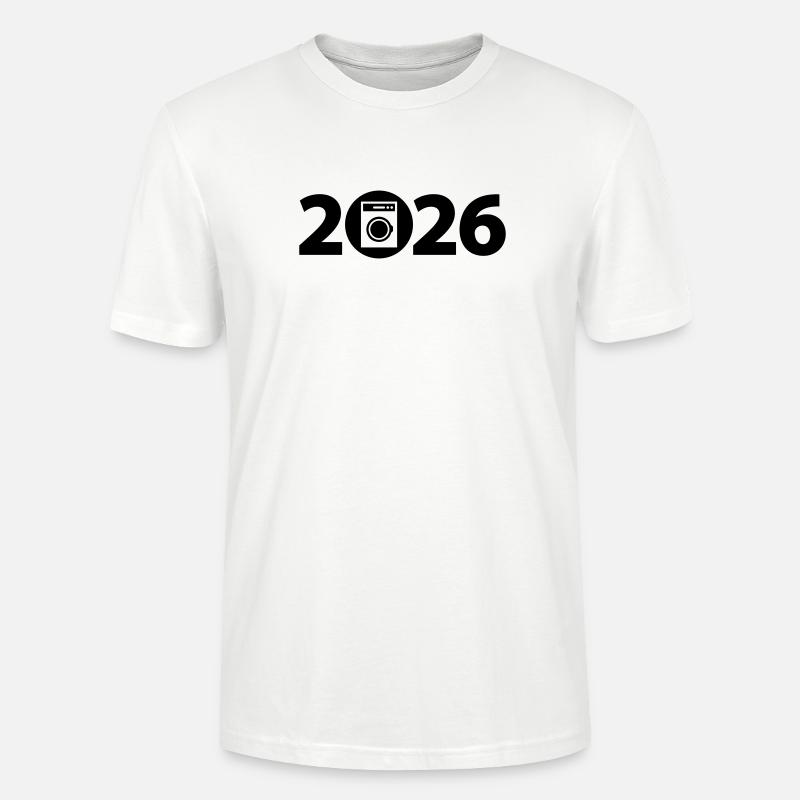 Machine à laver 2026, lessive 2026 - T-shirt bio CRAFTER Stanley Stella Unisexe - blanc