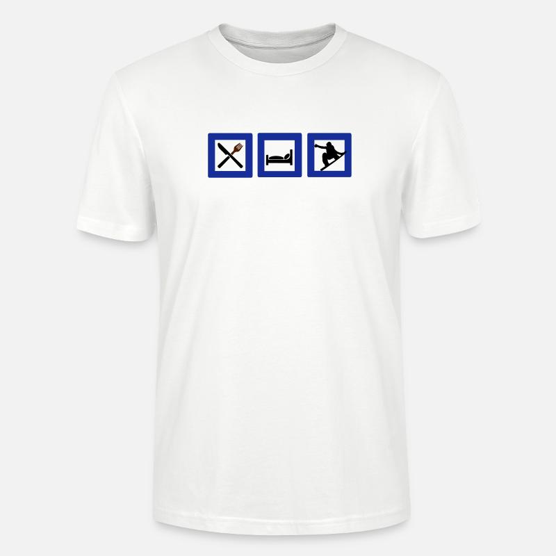 snowboard - Stanley/Stella Unisex Bio-T-Shirt CRAFTER - Weiß