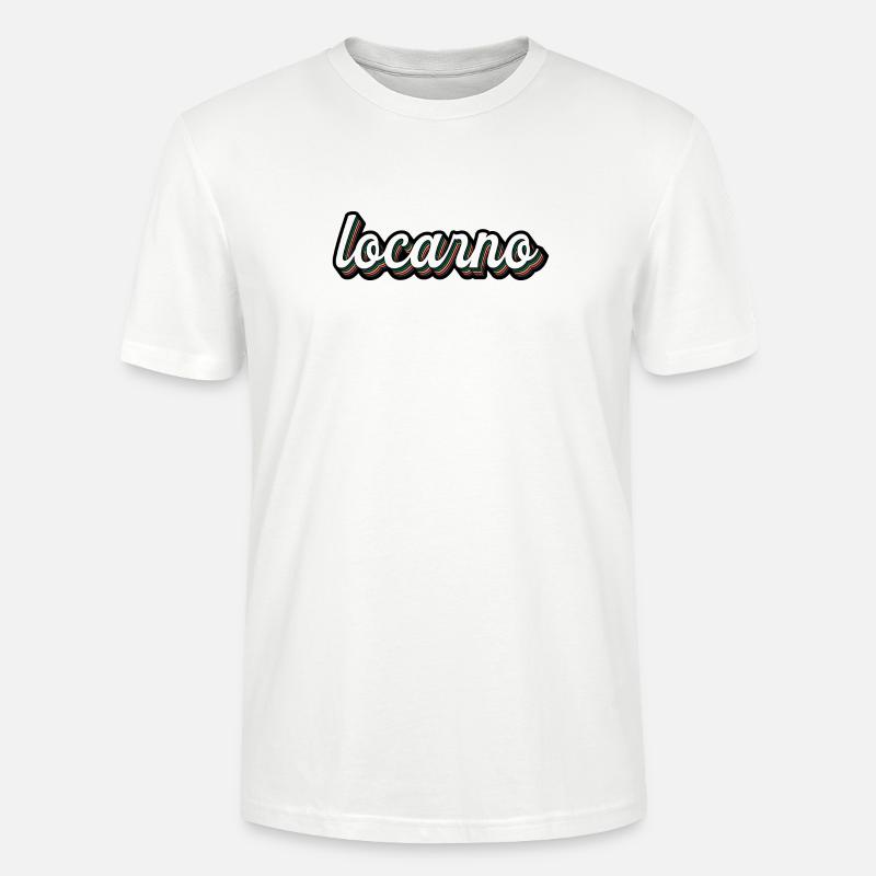 Locarno Regenbogen Script - Stanley/Stella Unisex Bio-T-Shirt CRAFTER - Weiß