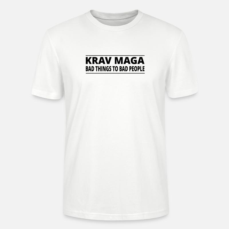 KravMaga | BAD THINGS - Stanley/Stella Unisex Bio-T-Shirt CRAFTER - Weiß