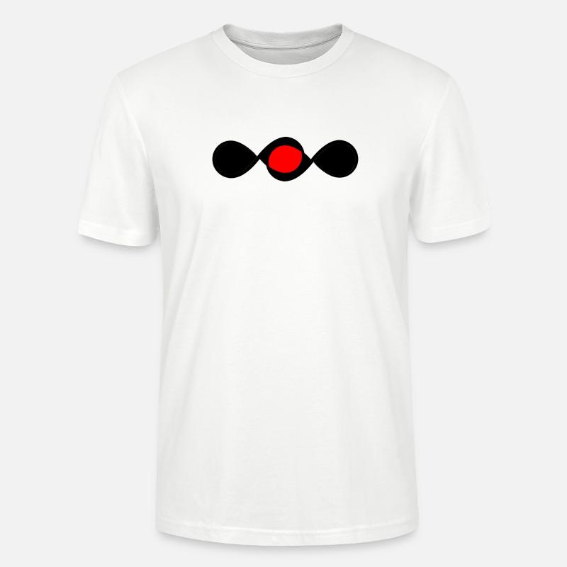Projecteur Red Infinity - T-shirt bio CRAFTER Stanley Stella Unisexe - blanc