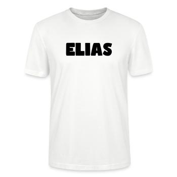 Elias Name - Stanley/Stella CRAFTER Unisex Organic T-Shirt - white - Front - Alina (178cm) & Michal (187cm)