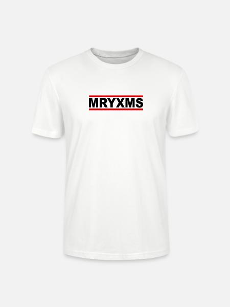 MRYXMS - BLK - Merry Christmas - Stanley/Stella Unisex Bio-T-Shirt CRAFTER - Weiß