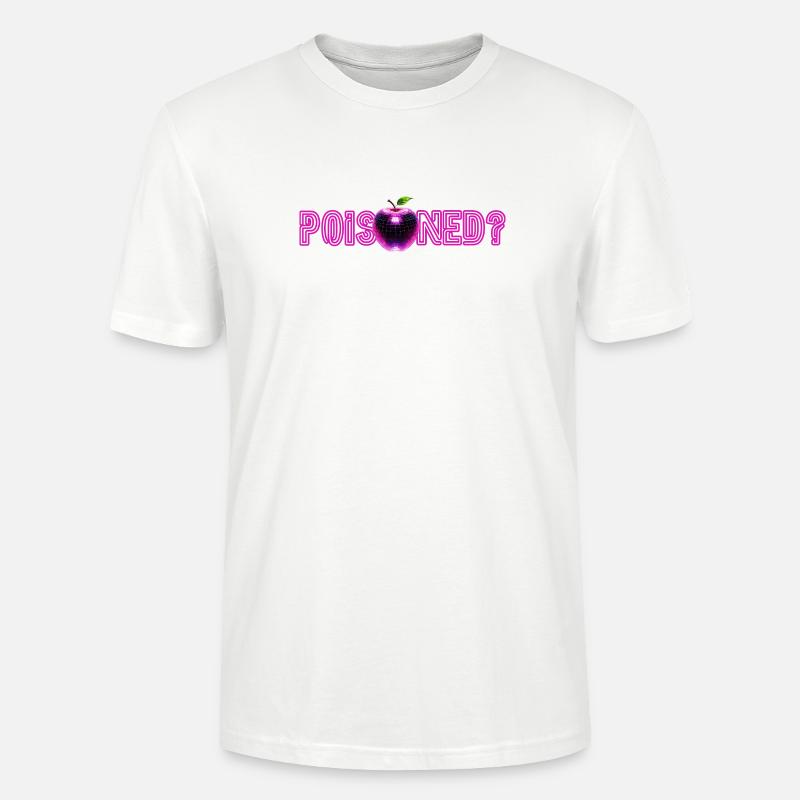 Neon-Apple mit Glitzer-Effekt  - Stanley/Stella Unisex Bio-T-Shirt CRAFTER - Weiß