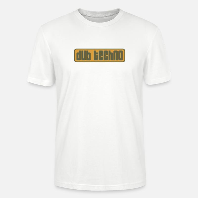 Dub Techno Retro Emblem - Stanley/Stella Unisex Bio-T-Shirt CRAFTER - Weiß