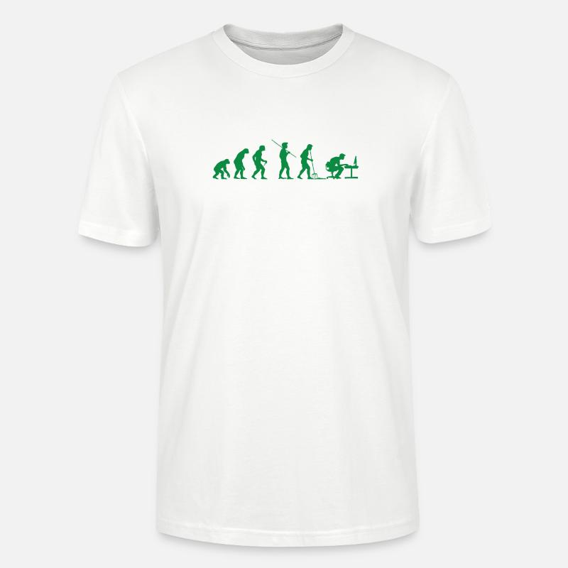 Programmeur Évolution Informaticien Développeur - T-shirt bio CRAFTER Stanley Stella Unisexe - blanc