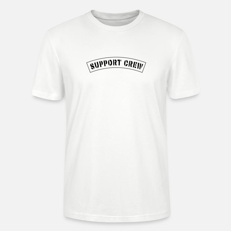 Support crew style patch - Stanley/Stella CRAFTER Unisex Organic T-Shirt - white